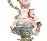 Jarrón de porcelana de Meissen